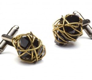 Spoken for cufflinks by Julie Ragolia in collaboration with Senhoa