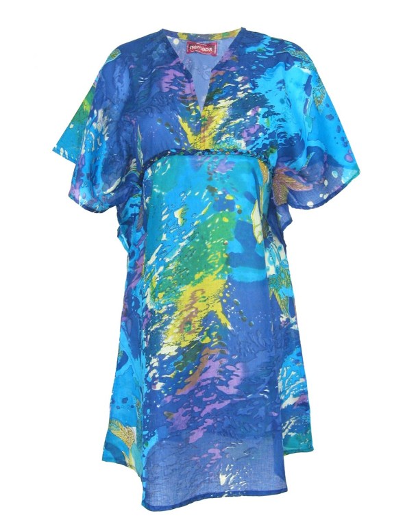Nomad splash print beach kaftan