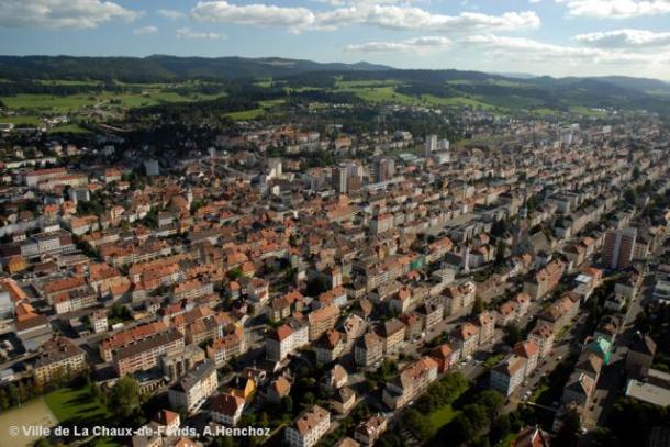 La Chaux-de-Fonds, the capital of Swiss watchmaking industry.