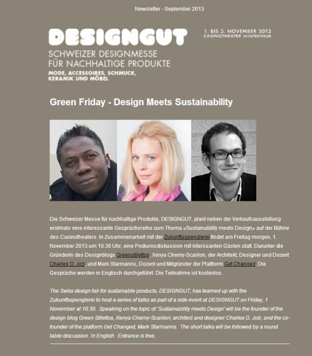 DESIGNGUT 2013 announcement.