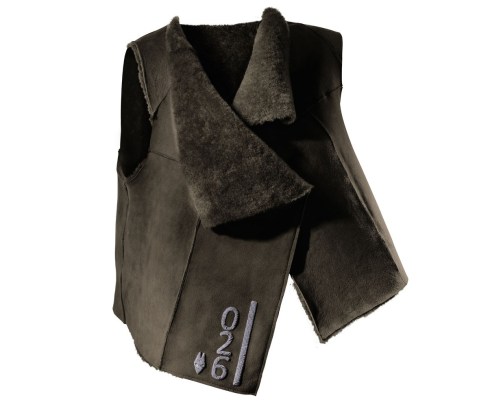 Academia upcycled jerkin by Le Loup Philosophe.