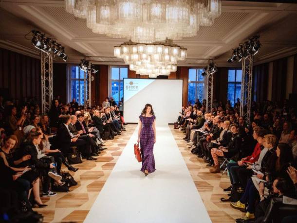 Salon show at the Greenshowroom during the 2014 Berlin Fashion Week. Photo via Greenshowroom.