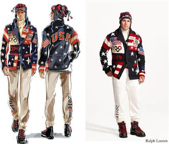 Team USA outfits designed by Ralph Lauren got mixed reviews. Photo via Ralph Lauren.