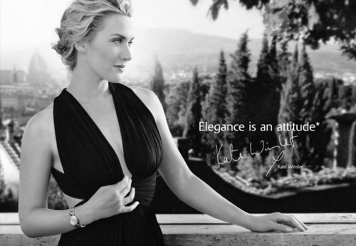 Kate Winslet in Longines ad "Elegance is an attitude".