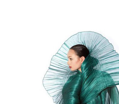 Designer Dita Sandico Ong uses banana, abacca and other natural plant fibers.