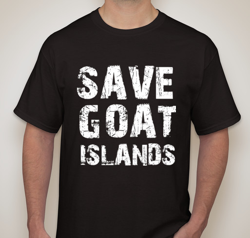 Save Goat Islands T-shirt on save via Booster.com.