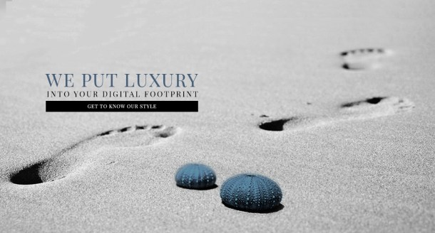 Advertisement for digital solutions for luxury brands. Photo via Agence: Luxury.