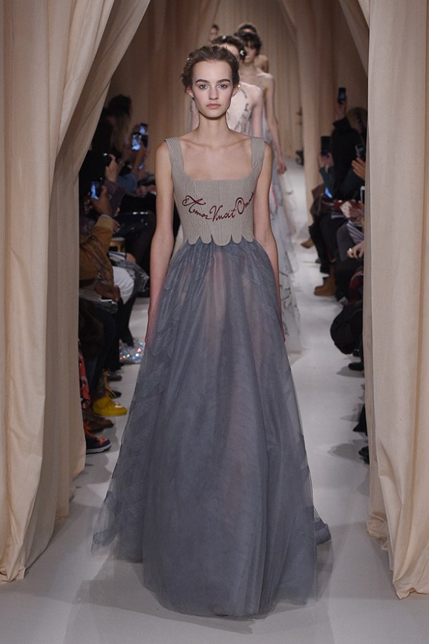 Opening of Valentino's Haute Couture Paris show. Photo via Valentino website.