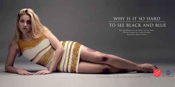 Salvation Army's #TheDress ad exposes the problem of domestic violence which affects one in every six women.