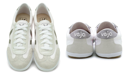 Veja shoes are produced in Brazil and France in accordance with high environmental and social standards. Photo via Ecouterre.