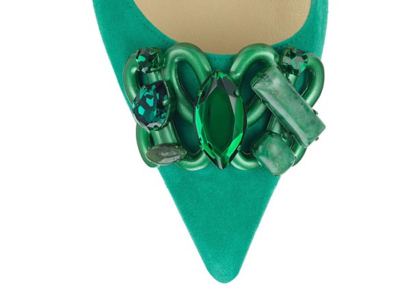 Embellished toe of Jimmy Choo's 'Abel' pump.